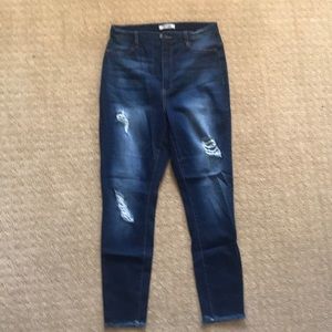 NWOT Size 12 high waisted refugee jeans